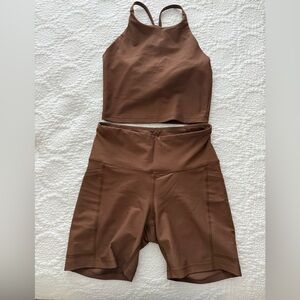 Old Navy Brown Activewear Set